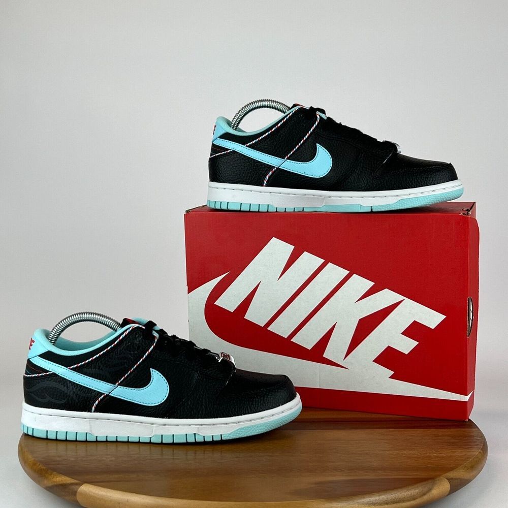 New NIB Big Kids Nike Dunk Low SE Black Shoes Size 7 Y Barbershop DN3351-001‎
